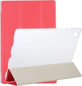 Phreeze Tri Fold Hoesje - Geschikt voor Samsung Galaxy Tab A8 (2021/2022) Hoesje - Tablethoesje met Ingebouwde Standaard met Pen Opbergvak - Rood