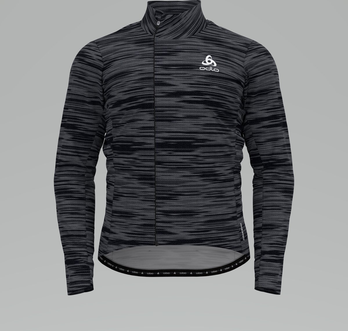 Odlo Mid layer full zip Zeroweight Ceramiwarm Fietsjack - Mannen - Maat S