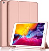 Phreeze Tri-Fold Hoes - Geschikt voor iPad 9.7 (2017/2018) Hoesje - Met Standaard en Pen Houder - Rosé Goud