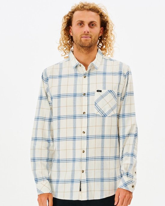 Rip Curl Heren T-Shirt Checked In Flannel - Bone