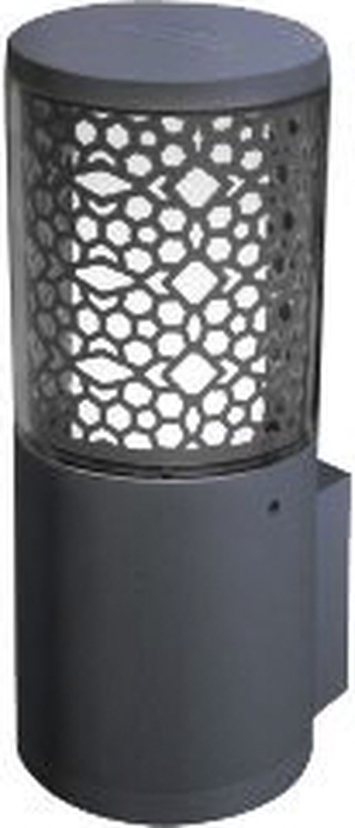 Fumagalli Carlo Deco Wall - Tuinverlichting - Wandlamp - Zwart - Helder Glas - LED Lamp