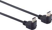 Câble HDMI - connecteurs coudés à 90° (haut/bas) - version 1.4 (4K 30Hz) - 1,5 mètre