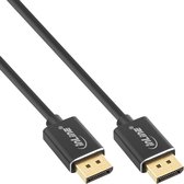 Dunne premium DisplayPort kabel - versie 1.4 (5K/8K 60Hz) / zwart - 1,5 meter