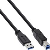 InLine 4043718153688 câble USB 1,5 m USB 3.2 Gen 1 (3.1 Gen 1) USB A USB B Noir