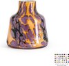 Design Vaas Toscany Small - Fidrio TRICOLOR - glas, mondgeblazen bloemenvaas - diameter 5 cm hoogte 15 cm