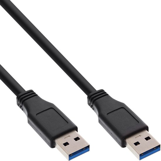 USB naar USB kabel - USB3.0 - tot 2A / zwart - 5 meter | bol