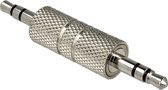 Koppelstuk 3,5mm Jack (m) - 3,5mm Jack (m) stereo / metaal