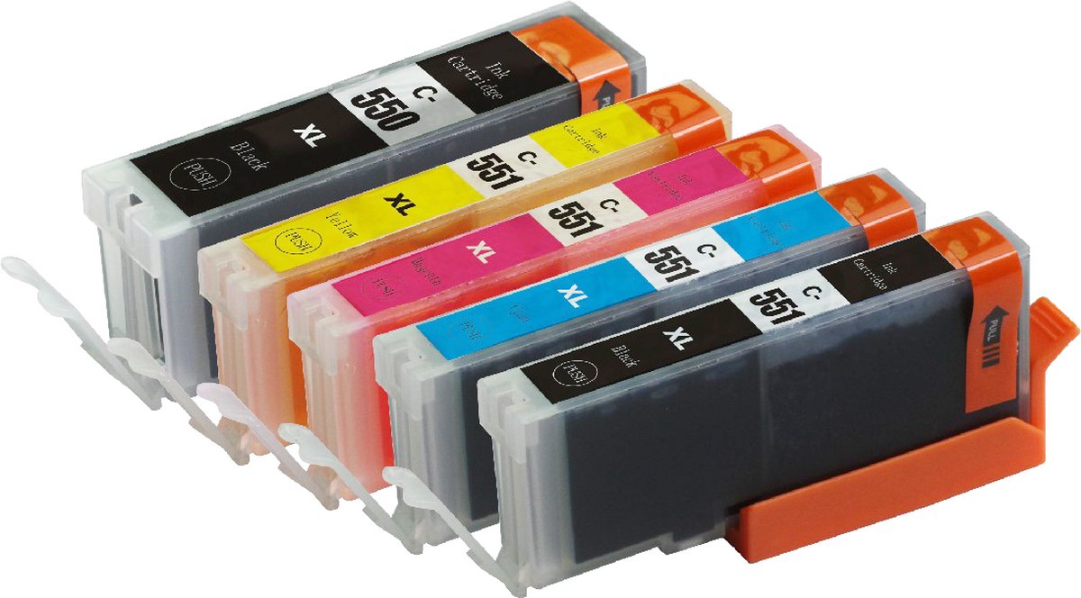 SecondLife Multipack inkt cartridges voor Canon PGI-550 en CLI-551