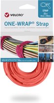 Velcro One-Wrap klittenband kabelbinders 200 x 12mm / oranje (25 stuks)