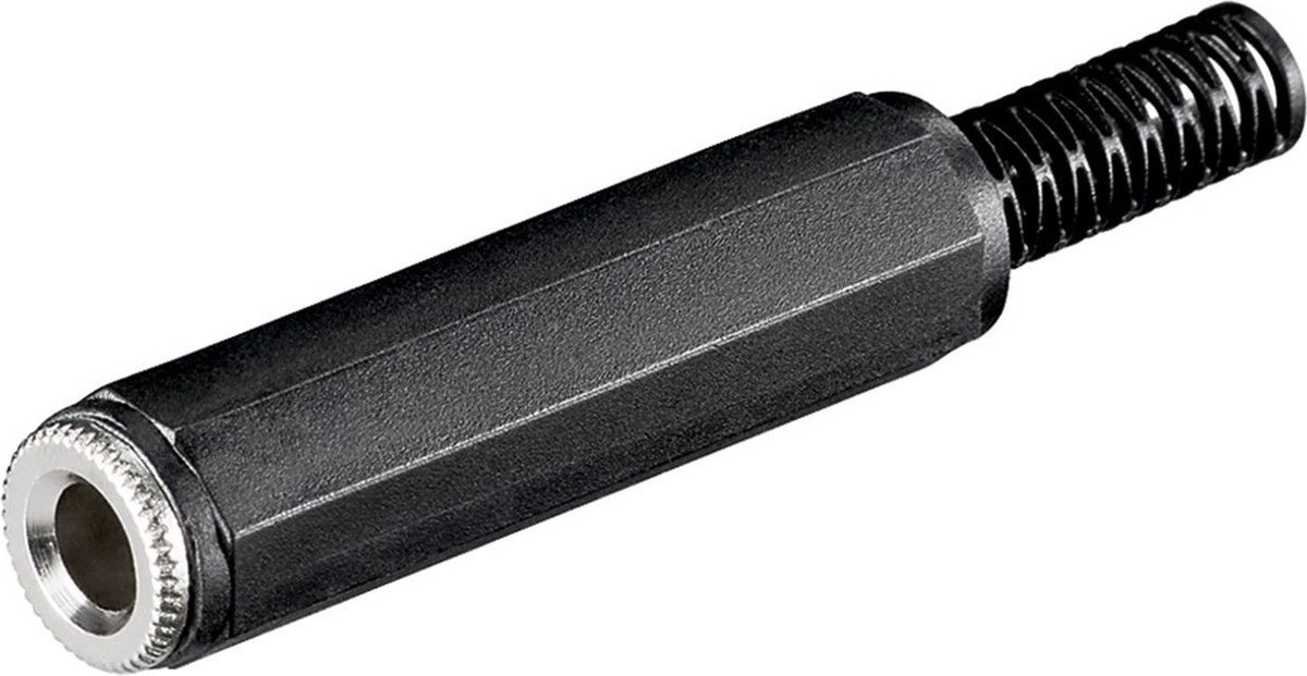 6,35mm Jack (v) connector - plastic - 3-polig / stereo