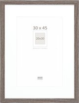 Cadre photo Deknudt Frames - Couleur chêne gris avec passe-partout - Photo: 20x30 cm | 30x45 cm