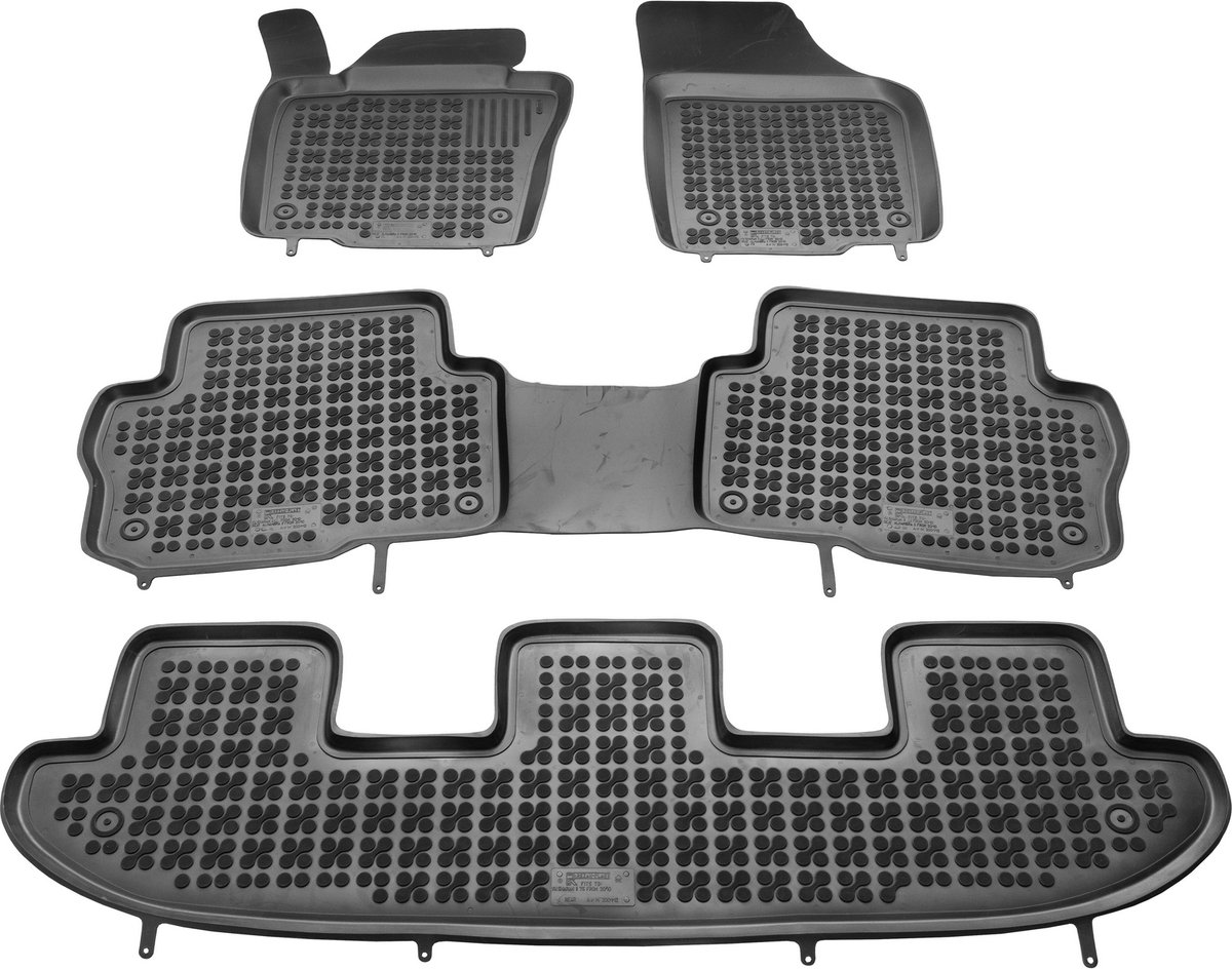 3D rubbermat VW Sharan 7 personen 2010-