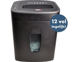 DESQ® 20065 Papierversnipperaar - 12 vel - 4 x33 mm - P4 - Ook creditcards - 19 liter opvangbak - slechts 60dB DESQ® 20065 Papierversnipperaar - 12 vel - 4 x33 mm - P4 - Ook creditcards - 19 liter opvangbak - slechts 60dB