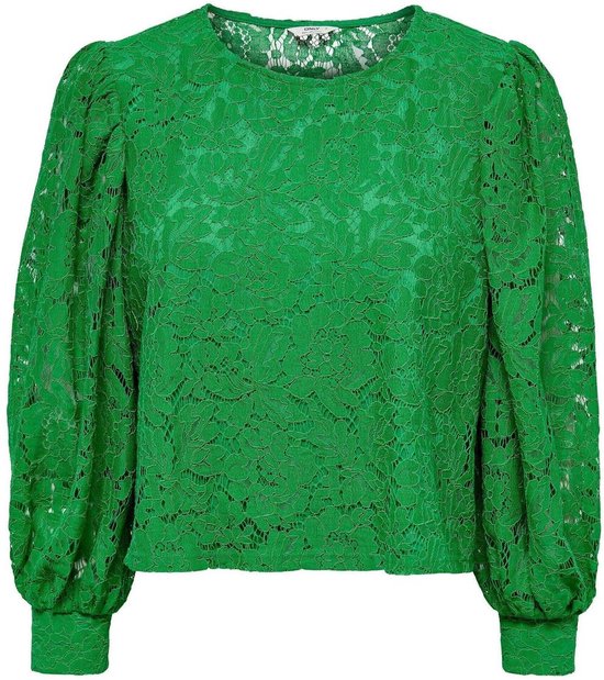 Only T-shirt Onlyrsa 78 Lace Top Nl Wvn 15283271 Green Bee Dames Maat - XS