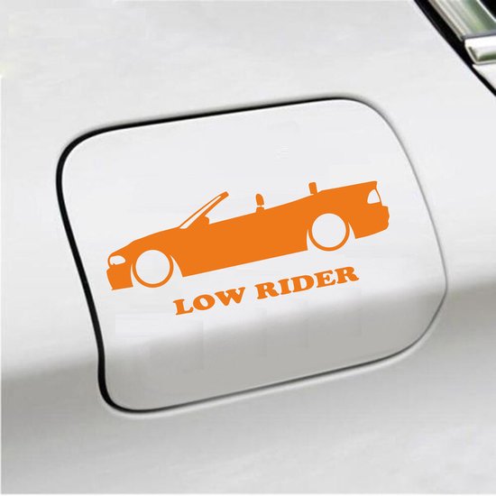 Bumpersticker - Low Rider - 7 X 18 - Oranje | bol