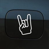 Autocollant pour pare-chocs - Rock N Roll - 13,5 X 8,9 - Wit