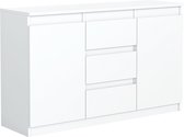 Pro-meubels - Dressoir Detroit - Wit mat - 120cm - Kast