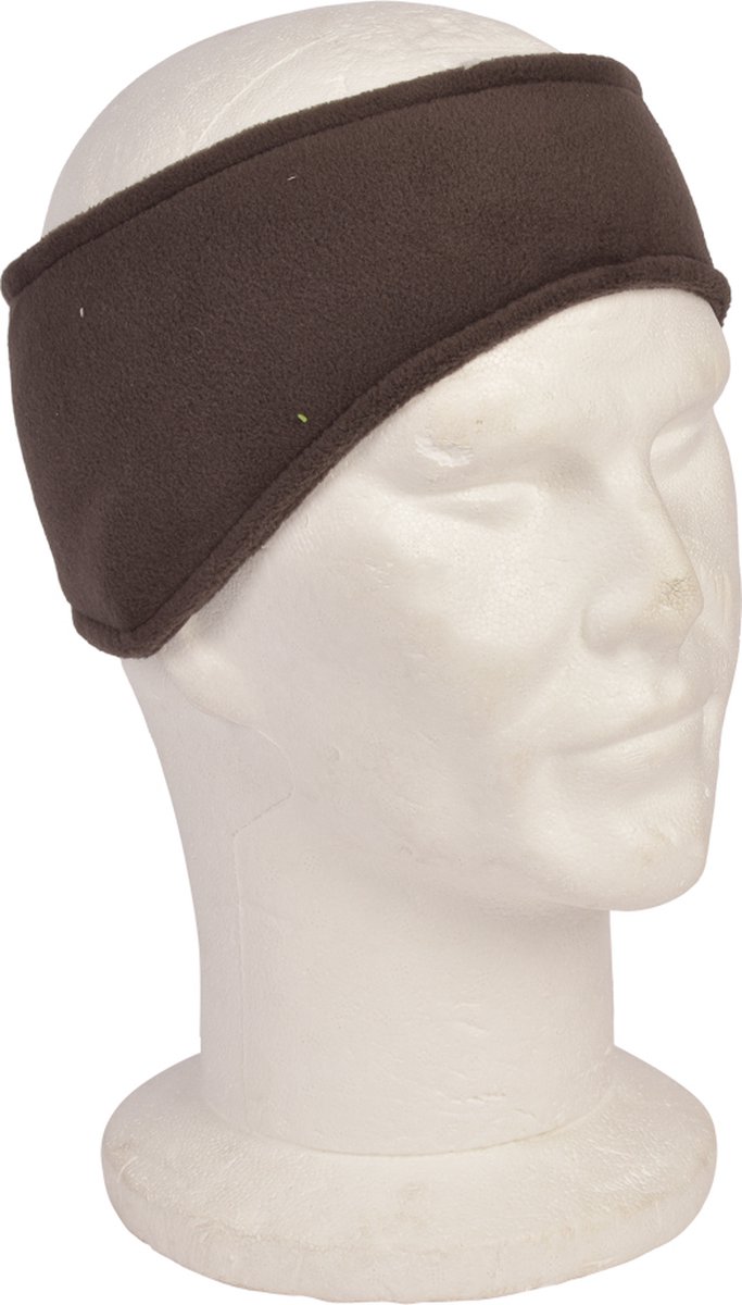 Hoofdband Micro Fleece, Donker Bruin, 57/59