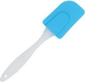 Siliconen Spatel - Blauw - Deegschraper Kunststof - Siliconen Pannenlikker - Siliconen Bakspatel