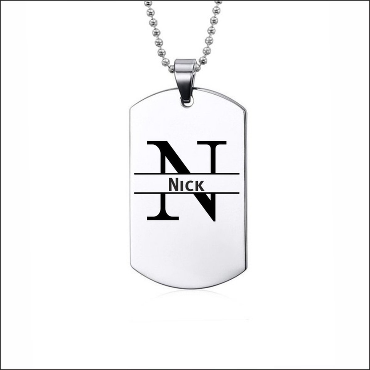 Ketting RVS Met Naam -  Nick