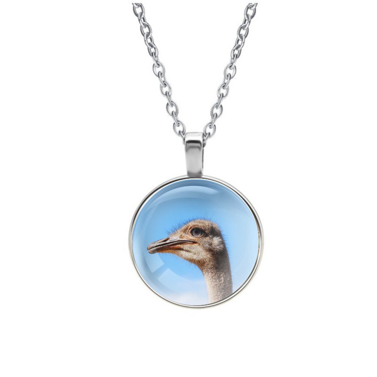 Ketting Glas - Struisvogel
