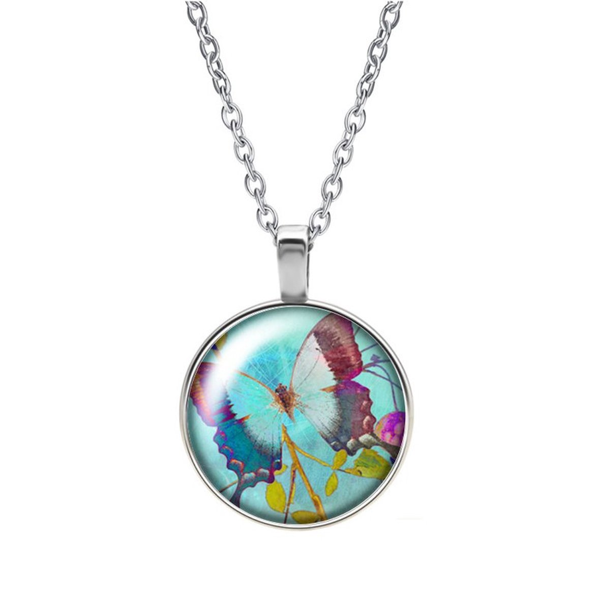 Ketting Glas - Vlinder