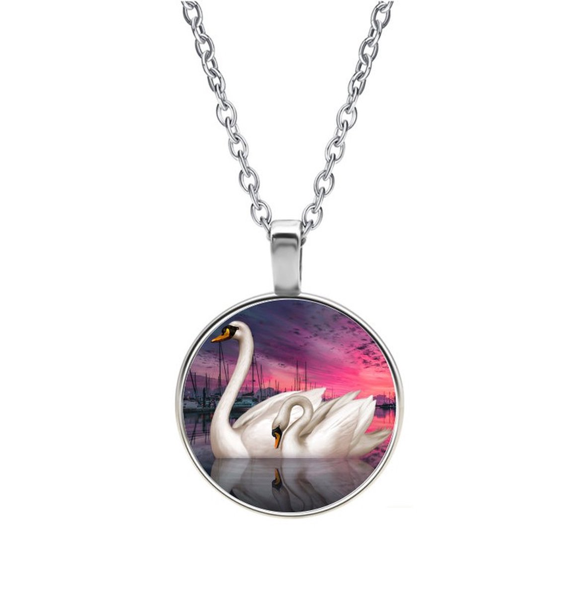 Ketting Glas - Zwanen