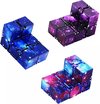 foto van stress kubus galaxy fidget toy stress bal stress cube speelgoed (ontspanning)