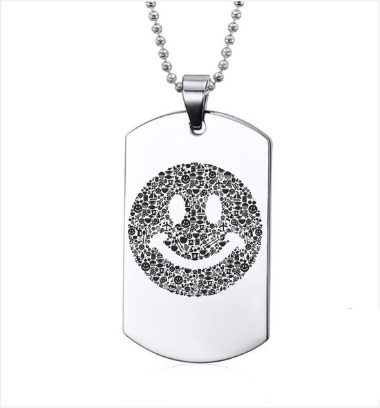 Ketting RVS - Smiley
