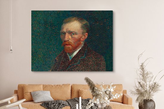 Toile - Peinture Art - Van Gogh - Maîtres Anciens - Autoportrait - 160x120 cm - Décoration Décoration murale - Chambre