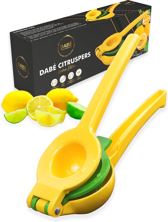 Dabé Citruspers - Citroenpers - Handmatige Citroenpers - Limoenpers - Citruspers handmatig - Lemon squeezer - Citrusknijper - Fruitpers - Sinaasappelpers - Sinaasappelpers handmatig - Juicer