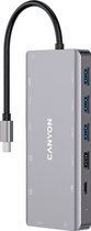 Canyon 13-1 Hub USB-C Multipoort Donkergrijs (TDS12)