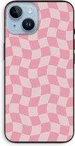 Case Company® - Hoesje geschikt voor iPhone 14 hoesje - Grid Roos - Biologisch Afbreekbaar Telefoonhoesje - Bescherming alle Kanten en Schermrand