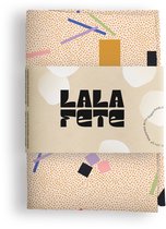 La La Fete - Furoshiki doeken - doorgeef inpakpapier - inpakstof - CONFETTI CREAM - 50