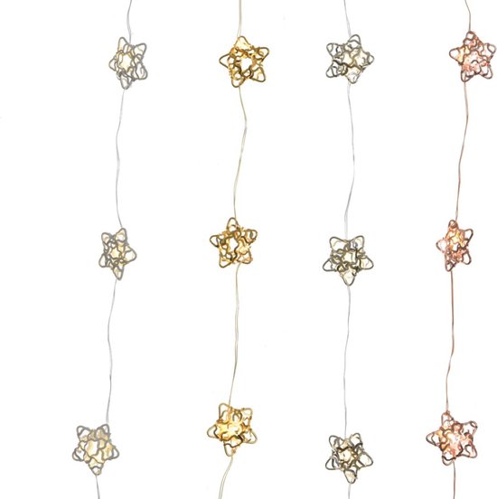 Micro Led Strengverl Argent Blanc Chaud 190cm 20L