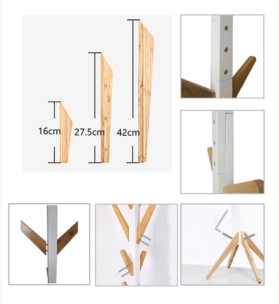 Industriële Wand Kledingrekken - Ruimtebesparend - 2-pack - Zwart