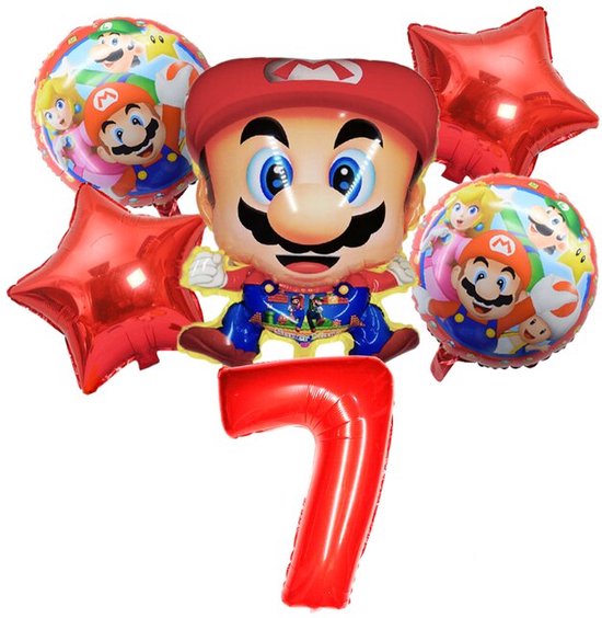 Verjaardag Ballonnen 7 Jaar Metallic Mix (6st