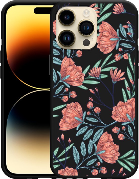 Sena Varano MagSafe iPhone 14 Pro Max Hoesje Leer Zwart