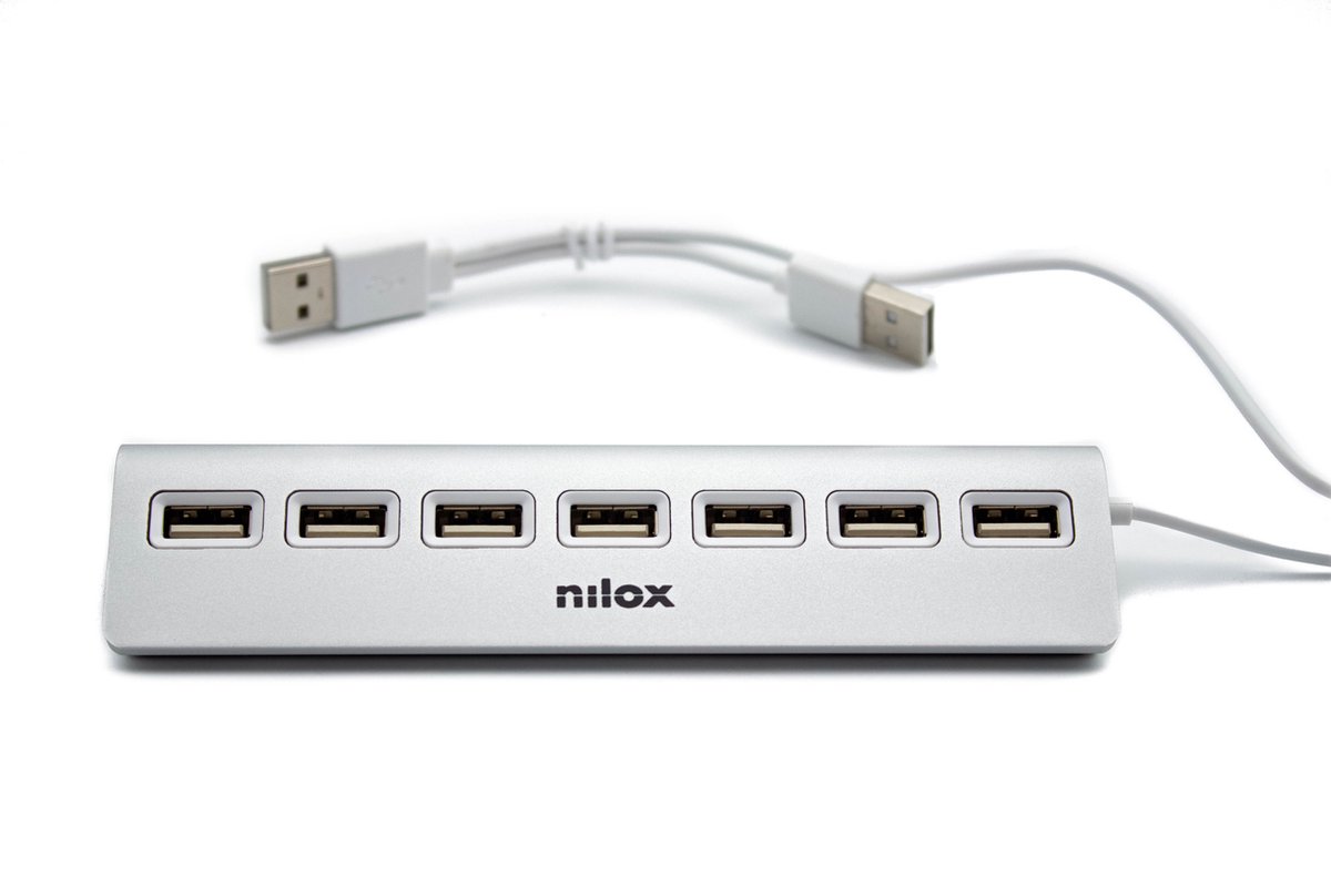 USB Hub Nilox NXHU7ALU2 Grey