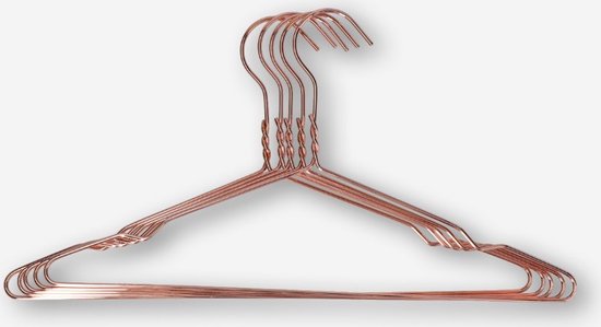 Kledinghanger DIVINE - Brons - Set van 5 - Mode - Fashion - Trendy - Swirl  - Hanger -... | bol