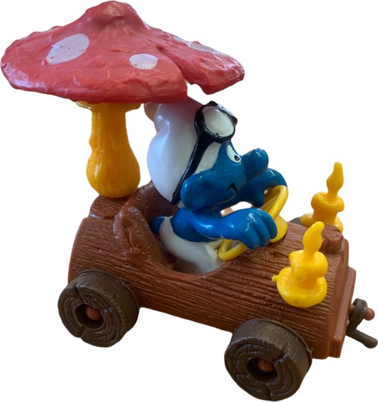 De smurfen - Smurf in paddestoel auto - oldtimer - 40232 - Schleich