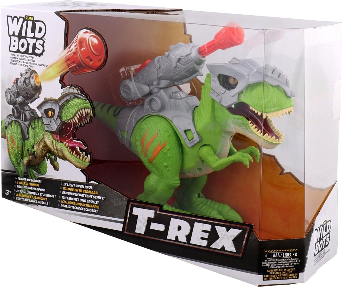 Zuru Robo Alive Dinosaurus T-Rex Glow In The Dark wild bots | bol