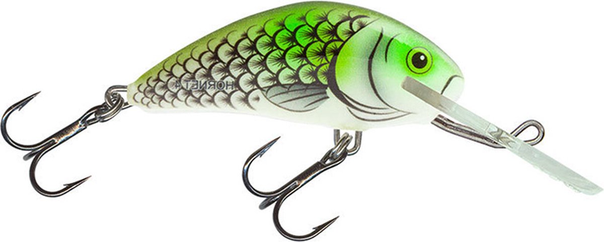 Salmo Hornet - 5 cm - zinkend - olive hot spot