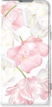 Stand Case Hoesje Cadeau voor Mama OnePlus Nord 2T Smart Cover Mooie Bloemen