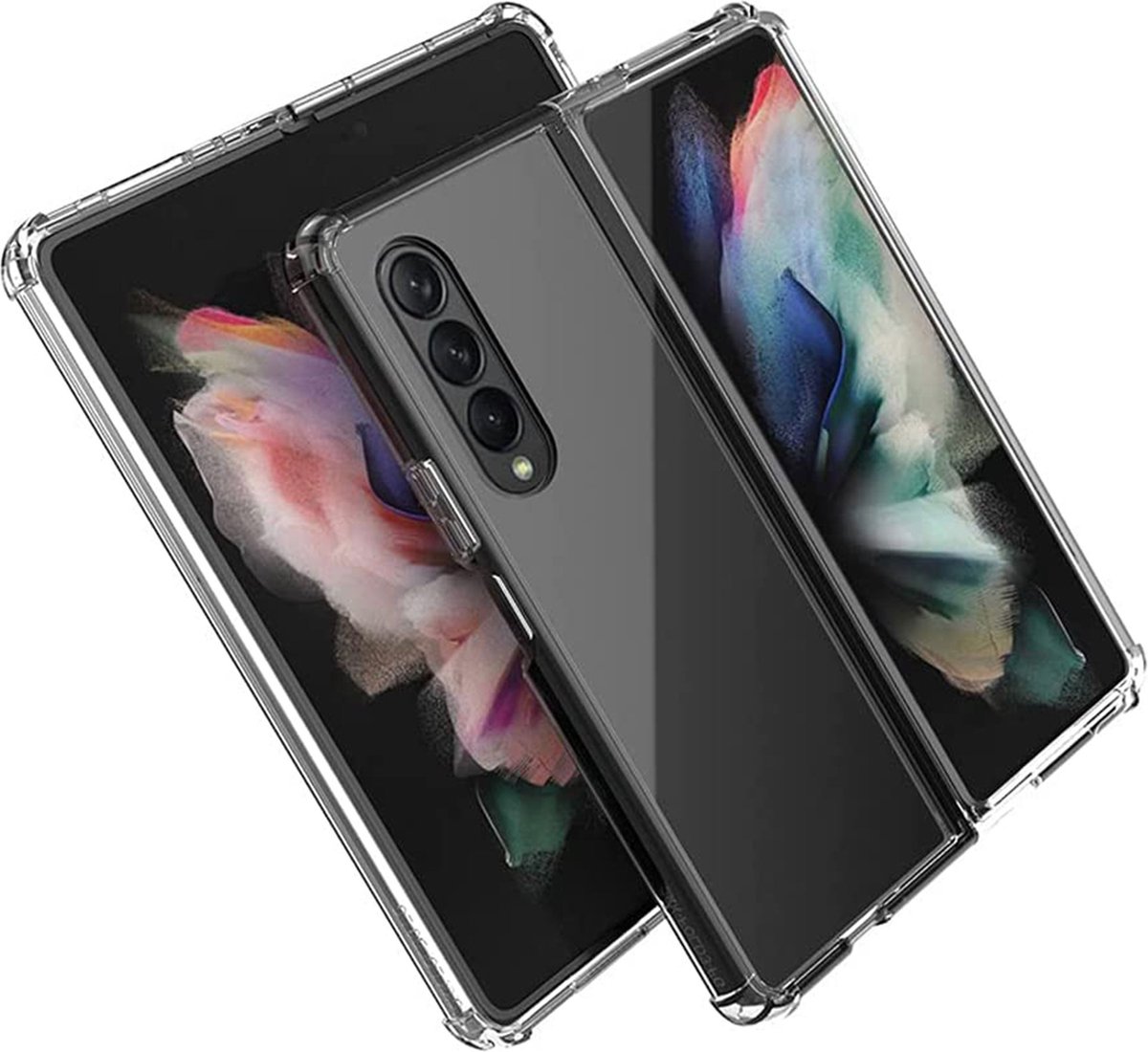 Hoesje geschikt voor Samsung Galaxy Z Fold 4 – Extreme Shock Case – Cover Transparant