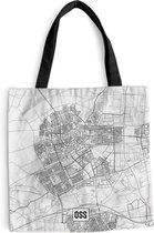 Sac bandoulière - Sac de plage - Shopper City map Oss - 45x45 cm - Sac en coton