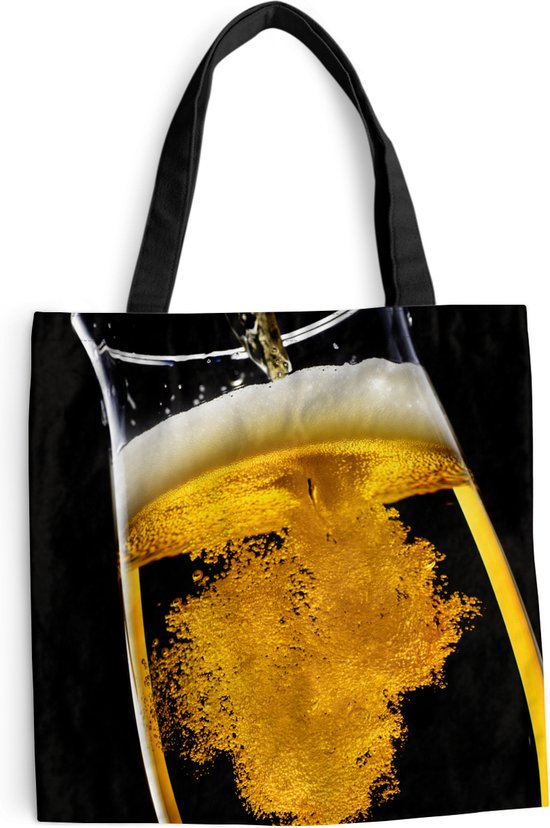 MuchoWow® Schoudertas - Strandtas - Big Shopper - Boodschappentas - Bier  wordt gegoten... | bol