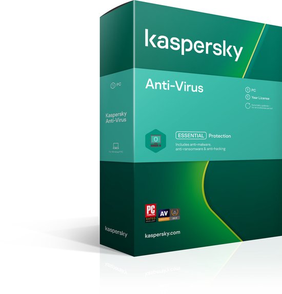 Kaspersky Anti-Virus 1-PC 1 jaar (ESD)