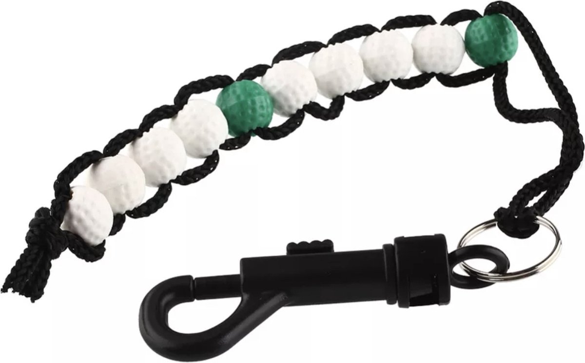 Bead Stroke Counter - Golf Slagenteller - Kralenteller - Scoreteller - Golf - Trolley - Bevestigingshaak - Golfcourse - ATHLIX