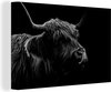 Schotse Hooglanders (2) zwart wit-canvas 2cm - 3:2 - 12-4